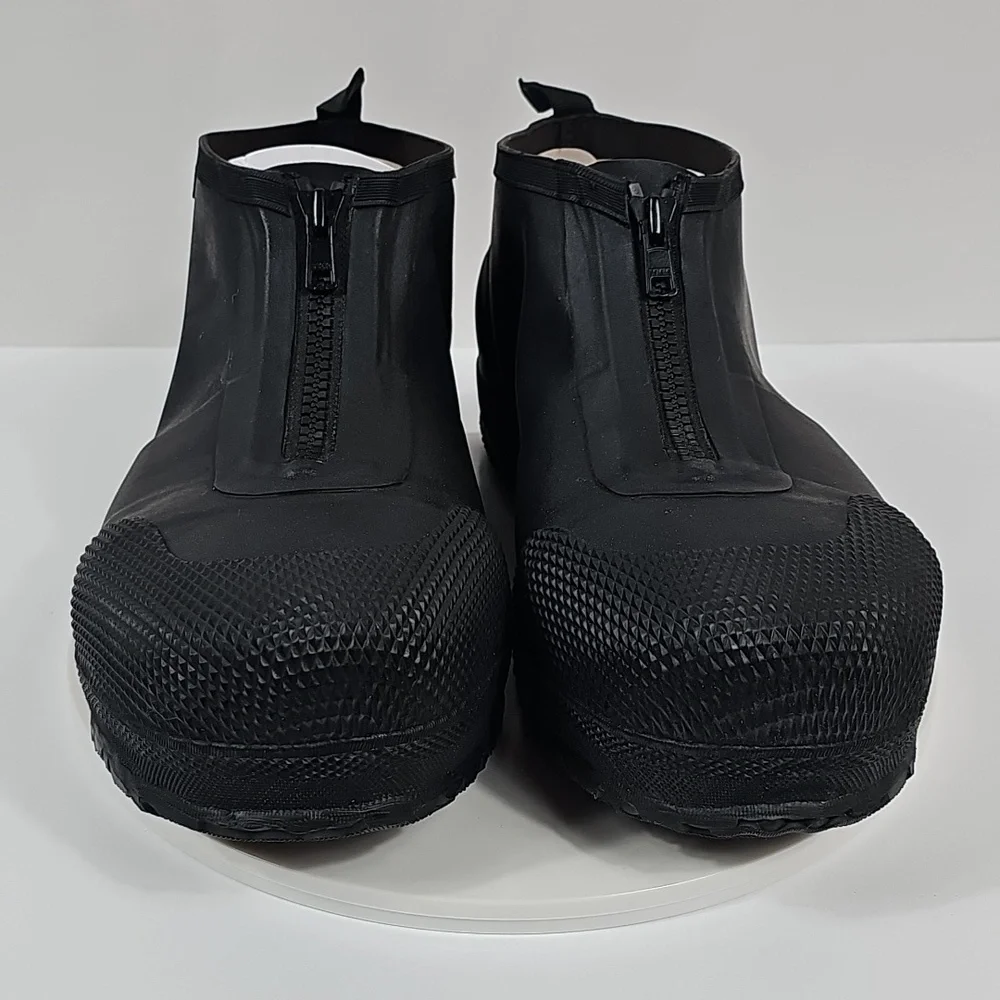 NIB Bogs Overshoe Zip Comp Toe Rain Boots Unisex 11 Black Waterproof Work Shoe